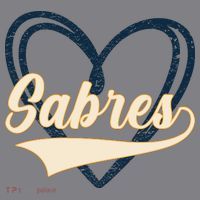 Vintage I Heart Love Sabres Retro Classic Gift T-Shirt thumb 5