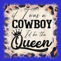 Vintage If I Was A Cowboy I'd Be The Queen Bleached Leopard T-Shirt thumb 7
