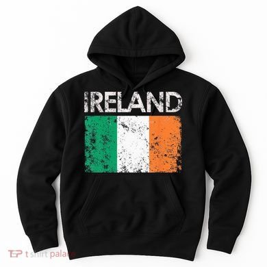 Vintage Ireland Irish Flag Pride Gift Hoodie