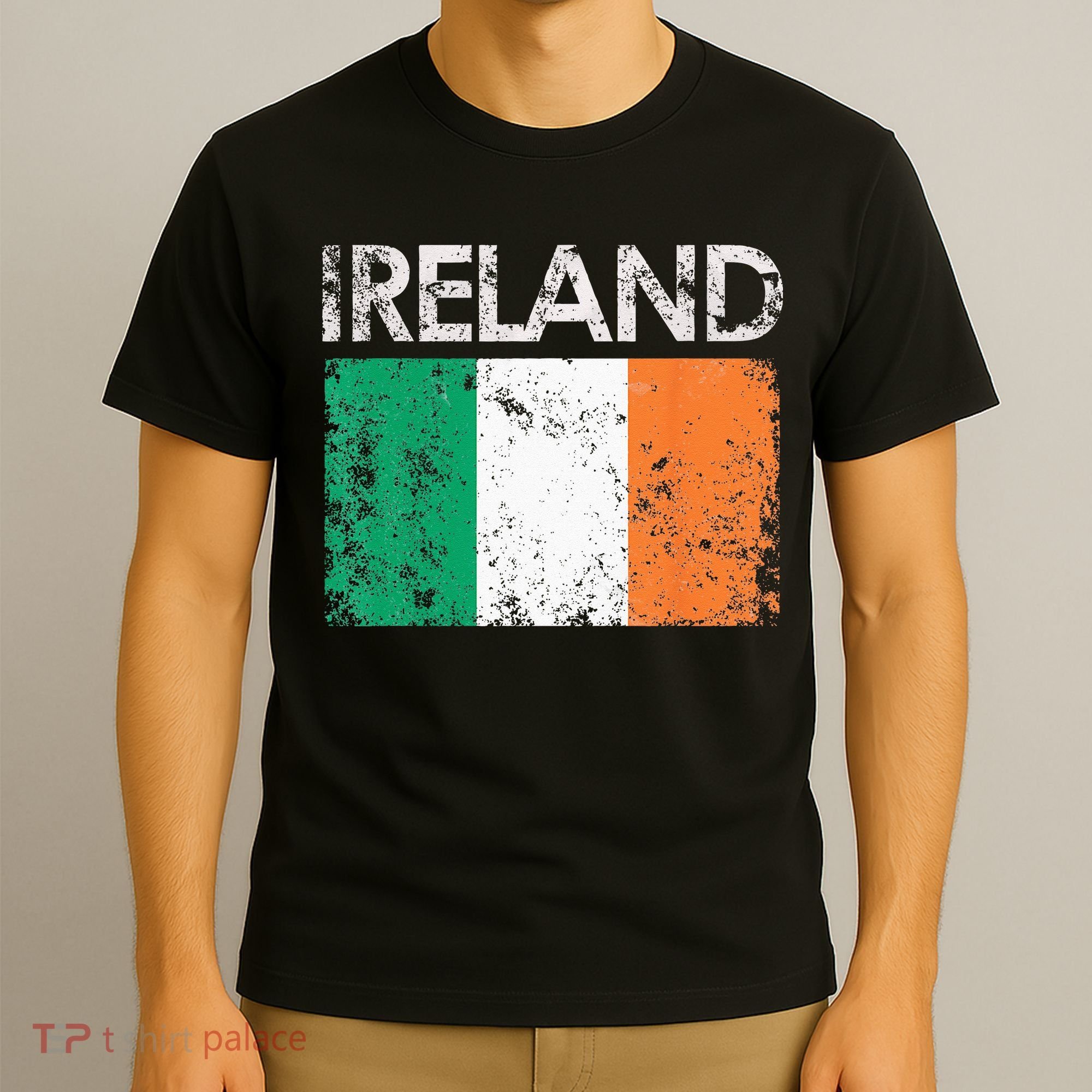 Vintage Ireland Irish Flag Pride Gift T-Shirt