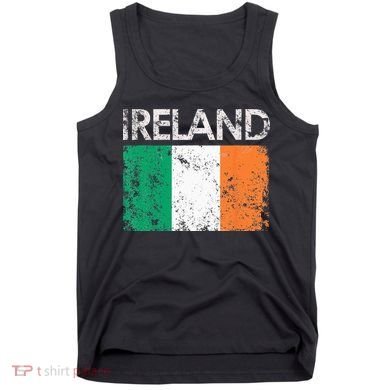 Vintage Ireland Irish Flag Pride Gift Tank Top