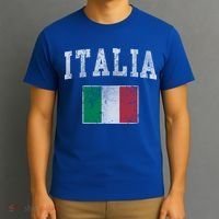 Vintage Italia Italian Flag Italy Italiano Cool Gift T-Shirt thumb 3