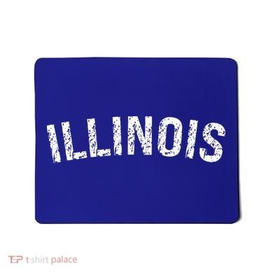 Vintage Illinois Illinois Orange Mousepad