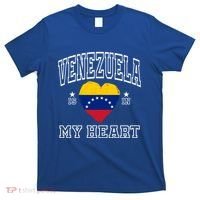 Venezuela Is In My Heart Proud Flag Athletic Souvenir Gift T-Shirt thumb 0