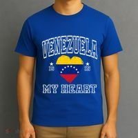 Venezuela Is In My Heart Proud Flag Athletic Souvenir Gift T-Shirt thumb 3