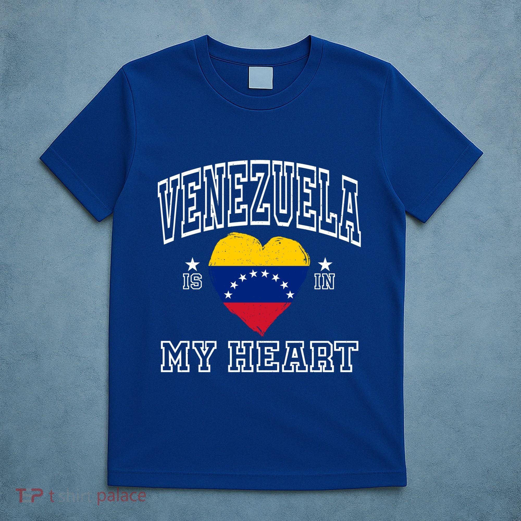 Venezuela Is In My Heart Proud Flag Athletic Souvenir Gift T-Shirt