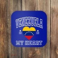 Venezuela Is In My Heart Proud Flag Athletic Souvenir Gift Coaster thumb 0