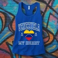 Venezuela Is In My Heart Proud Flag Athletic Souvenir Gift Women's Tank Top thumb 3