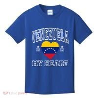 Venezuela Is In My Heart Proud Flag Athletic Souvenir Gift Kids T-Shirt thumb 0