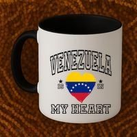 Venezuela Is In My Heart Proud Throwback Souvenir Gift Coffee Mug thumb 2