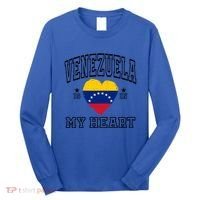 Venezuela Is In My Heart Proud Throwback Souvenir Gift Long Sleeve Shirt thumb 0