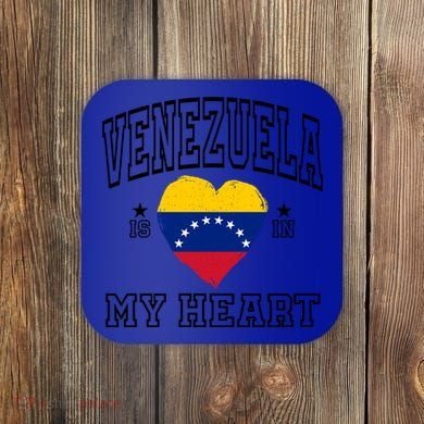 Venezuela Is In My Heart Proud Throwback Souvenir Gift Coaster