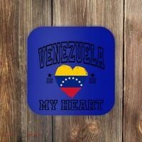 Venezuela Is In My Heart Proud Throwback Souvenir Gift Coaster thumb 0