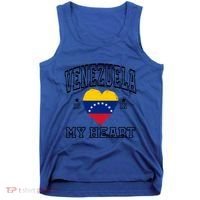 Venezuela Is In My Heart Proud Throwback Souvenir Gift Tank Top thumb 0