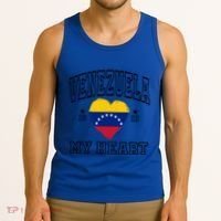 Venezuela Is In My Heart Proud Throwback Souvenir Gift Tank Top thumb 3