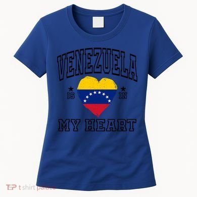 Venezuela Is In My Heart Proud Throwback Souvenir Gift Women's T-Shirt
