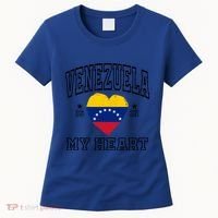 Venezuela Is In My Heart Proud Throwback Souvenir Gift Women's T-Shirt thumb 0