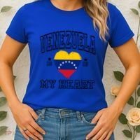 Venezuela Is In My Heart Proud Throwback Souvenir Gift Women's T-Shirt thumb 2