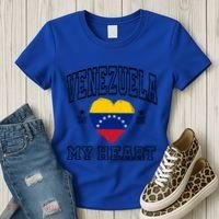 Venezuela Is In My Heart Proud Throwback Souvenir Gift Women's T-Shirt thumb 3
