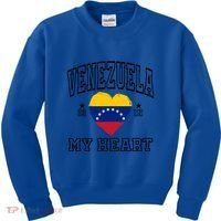 Venezuela Is In My Heart Proud Throwback Souvenir Gift Kids Sweatshirt thumb 0