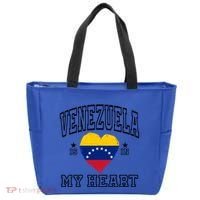 Venezuela Is In My Heart Proud Throwback Souvenir Gift Tote Bag thumb 0