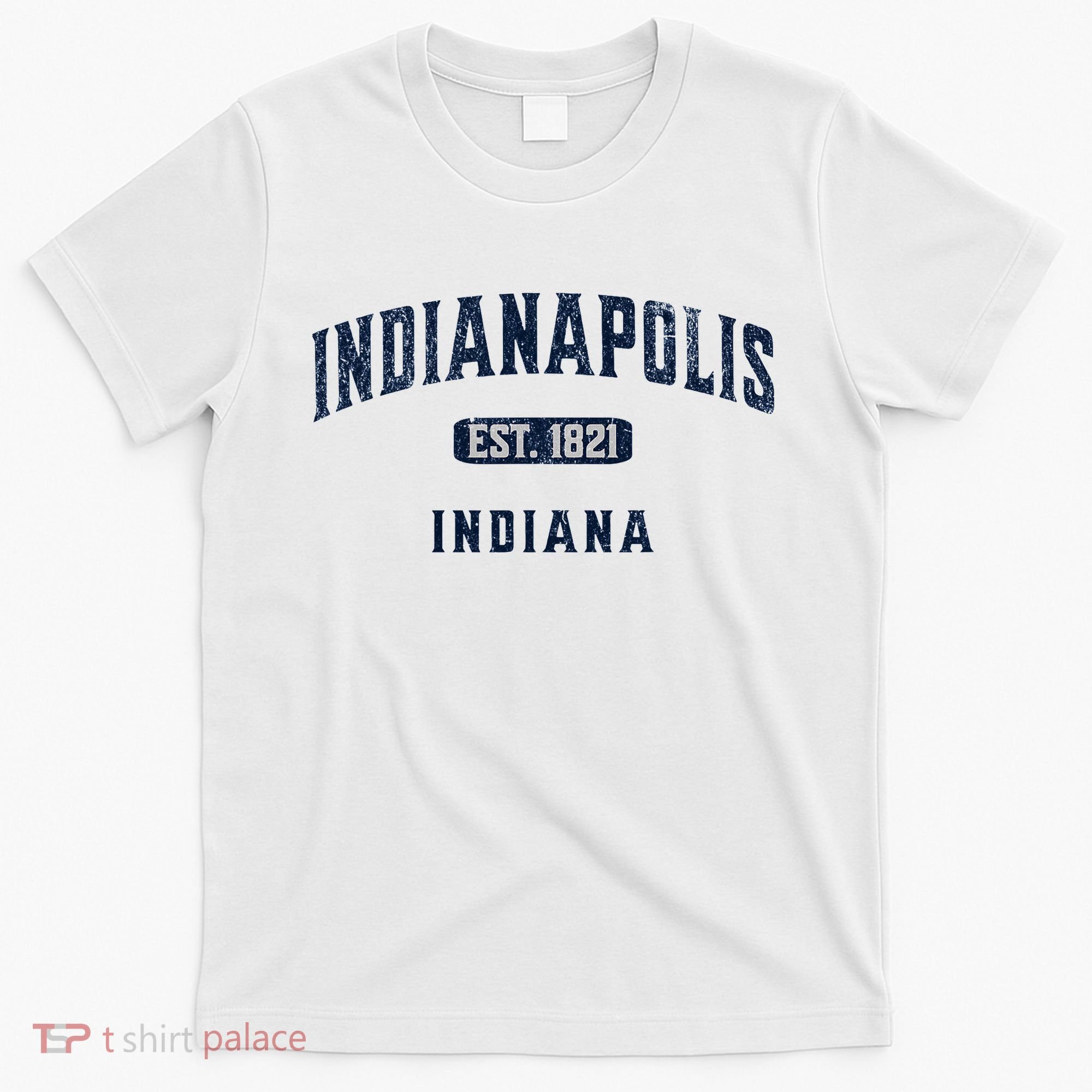 Visit Indianapolis Indiana Vintage Athletic Souvenir T-Shirt