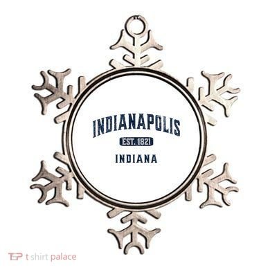 Visit Indianapolis Indiana Vintage Athletic Souvenir Ornament