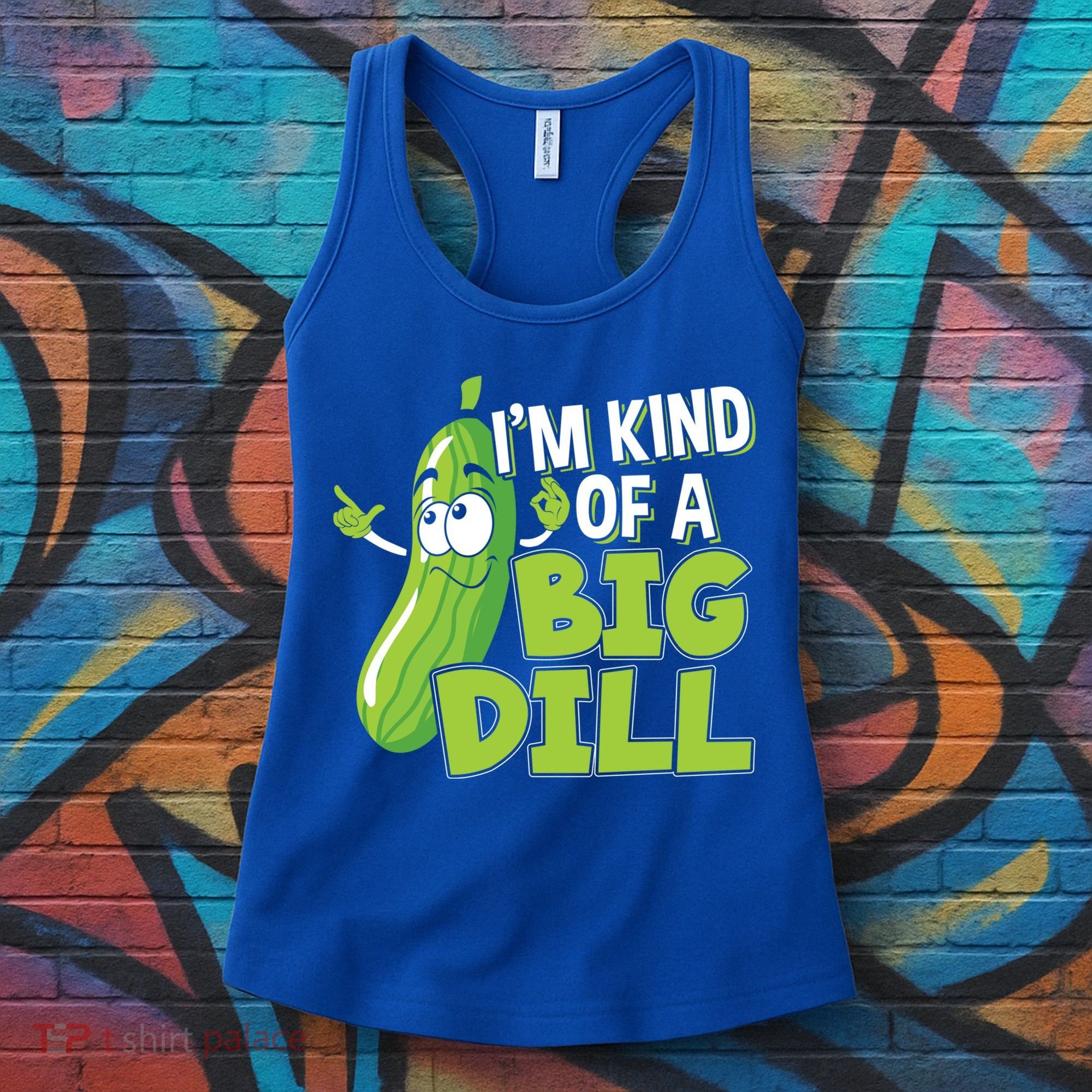 Vegan I'm Kind Of A Big Dill Gift Pickle Lover Cute Gift Women's Tank Top