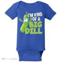 Vegan I'm Kind Of A Big Dill Gift Pickle Lover Cute Gift Baby Bodysuit thumb 0