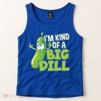 Vegan I'm Kind Of A Big Dill Gift Pickle Lover Cute Gift Tank Top thumb 2