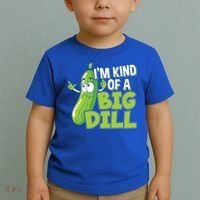 Vegan I'm Kind Of A Big Dill Gift Pickle Lover Cute Gift Toddler T-Shirt thumb 2