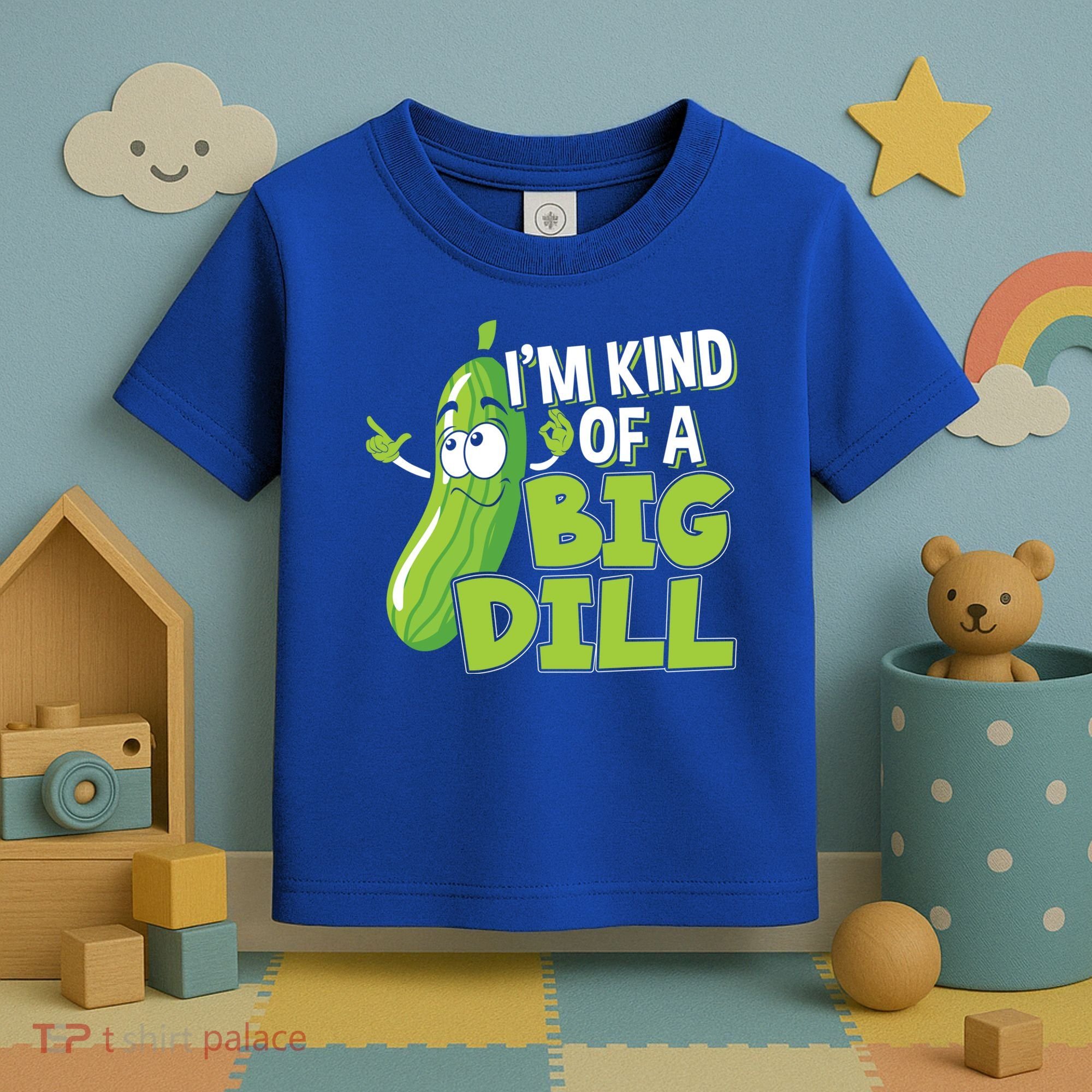 Vegan I'm Kind Of A Big Dill Gift Pickle Lover Cute Gift Toddler T-Shirt