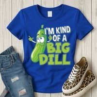 Vegan I'm Kind Of A Big Dill Gift Pickle Lover Cute Gift Women's T-Shirt thumb 3