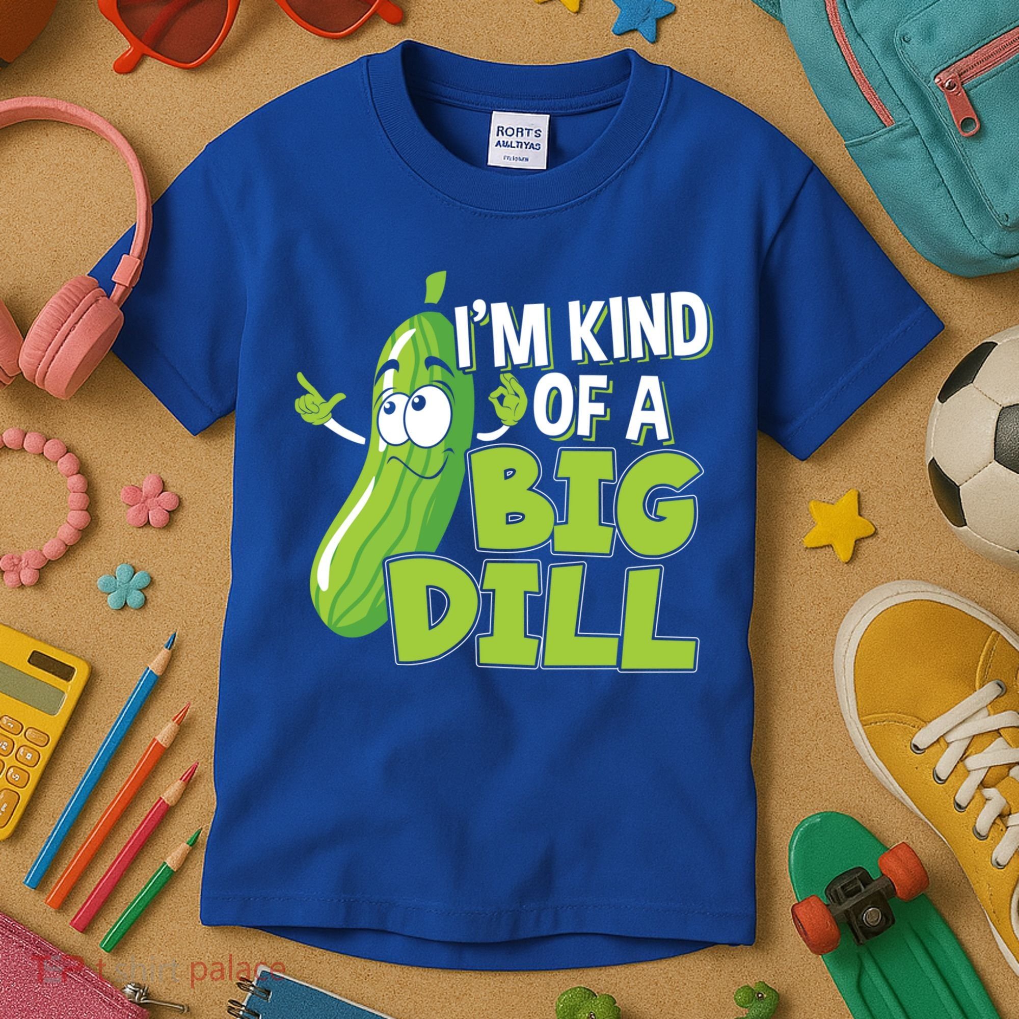 Vegan I'm Kind Of A Big Dill Gift Pickle Lover Cute Gift Kids T-Shirt