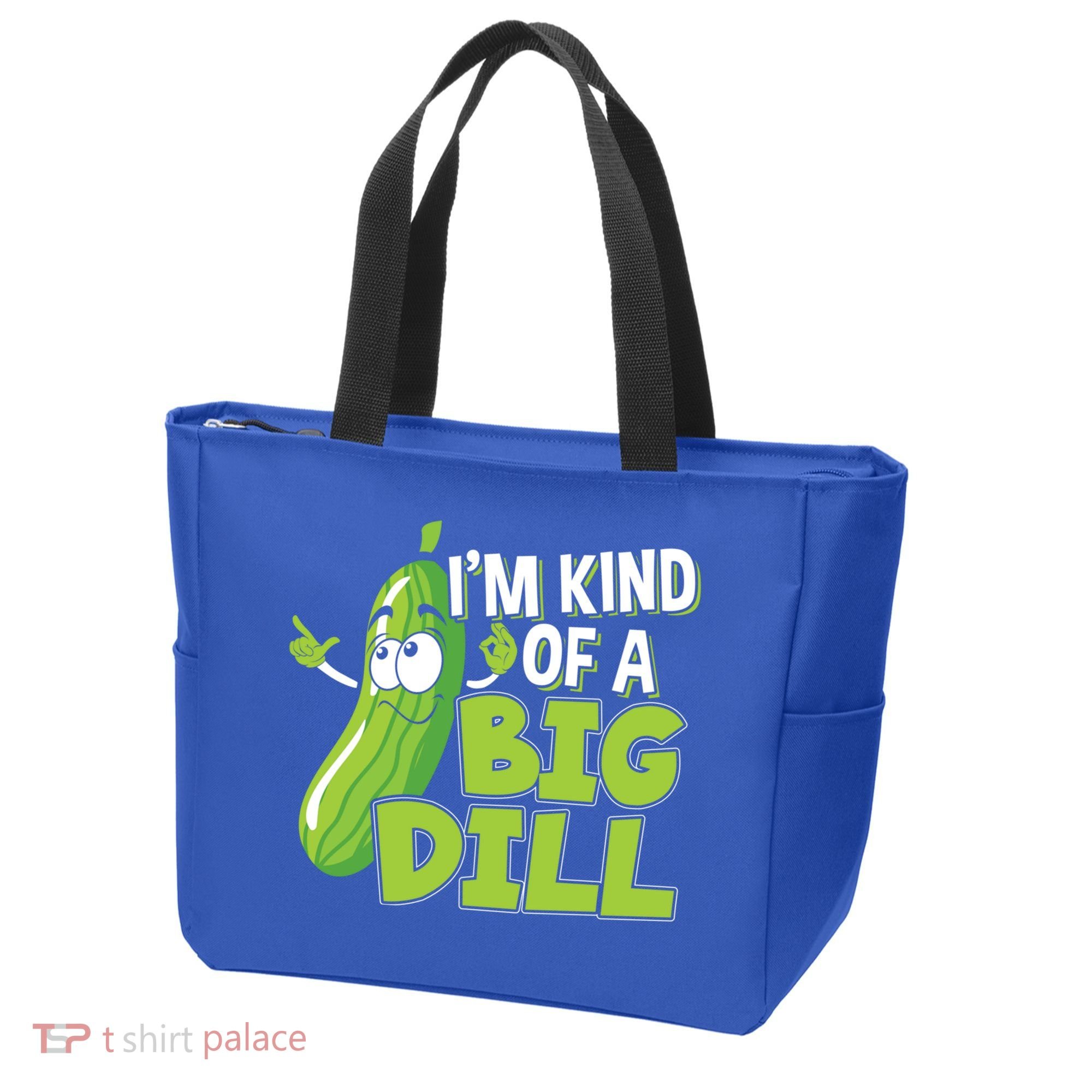 Vegan I'm Kind Of A Big Dill Gift Pickle Lover Cute Gift Tote Bag