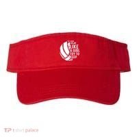 Volleyball I Know I Play Like A Girl Try To Keep Up Visor thumb 0