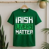 Vintage Irish Livers Matter St Patricks Day T-Shirt thumb 2