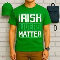 Vintage Irish Livers Matter St Patricks Day T-Shirt thumb 6