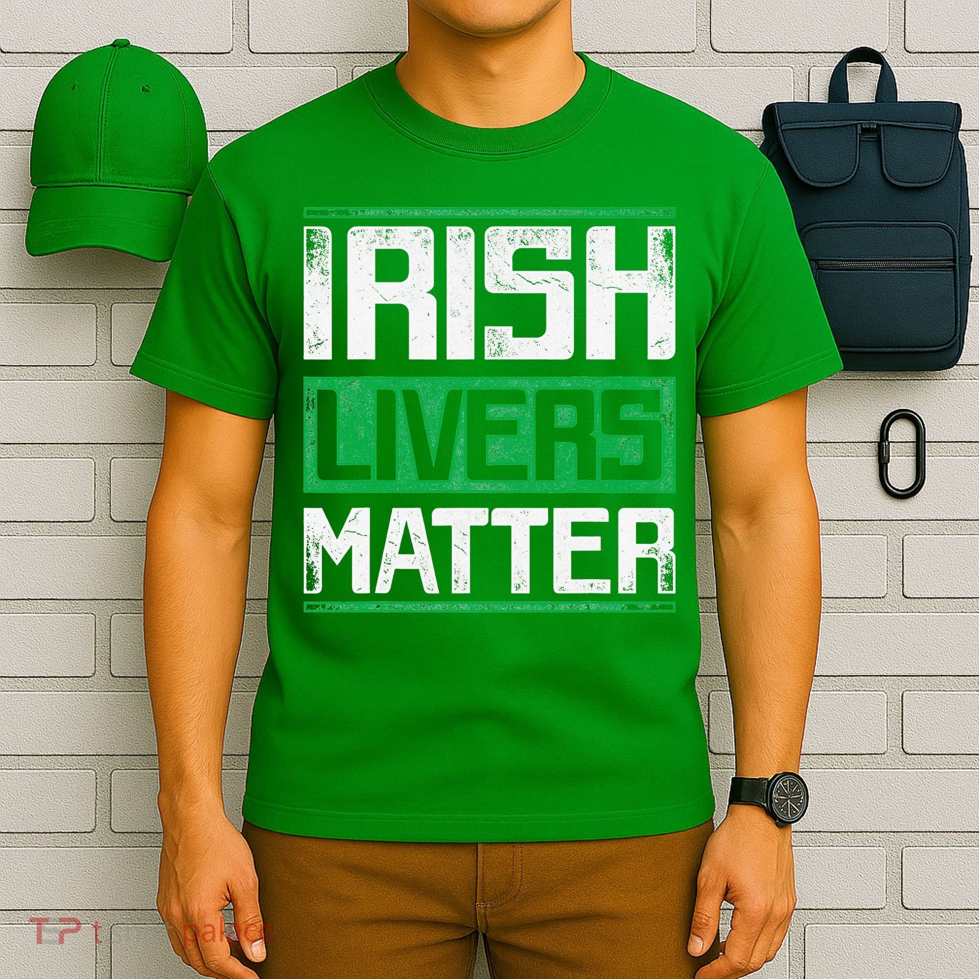 Vintage Irish Livers Matter St Patricks Day T-Shirt