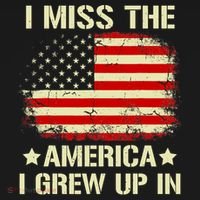 Vintage I Miss The America I Grew Up In American Flag Sweatshirt thumb 3