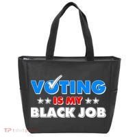 Voting Is My Black Job 2024 Election Tote Bag thumb 0