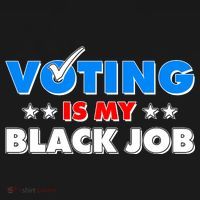 Voting Is My Black Job 2024 Election Tote Bag thumb 4