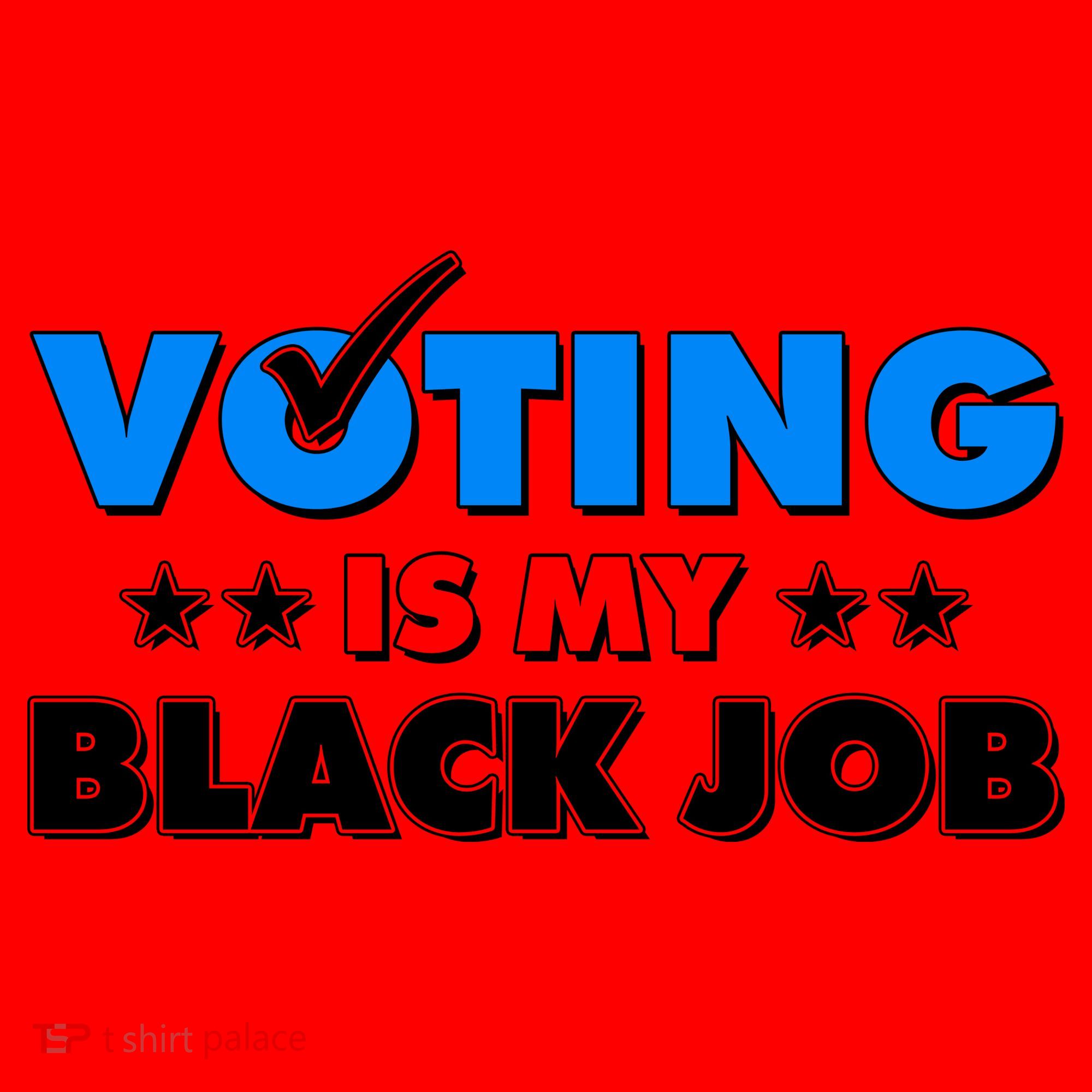 Voting Is My Black Job 2024 Election Santa Hat
