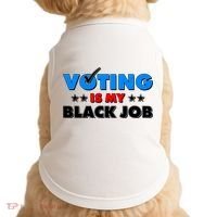 Voting Is My Black Job 2024 Election Doggie Tank thumb 0