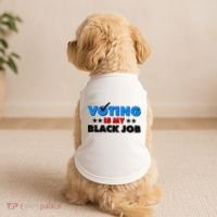 Voting Is My Black Job 2024 Election Doggie Tank thumb 2