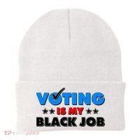 Voting Is My Black Job 2024 Election Beanie thumb 0