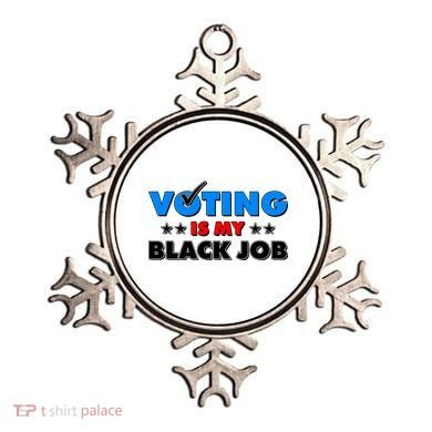 Voting Is My Black Job 2024 Election Ornament