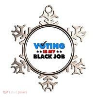 Voting Is My Black Job 2024 Election Ornament thumb 0
