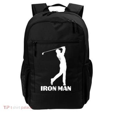 Vintage Iron Man Golf Design Backpack