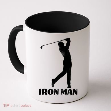 Vintage Iron Man Golf Design Coffee Mug